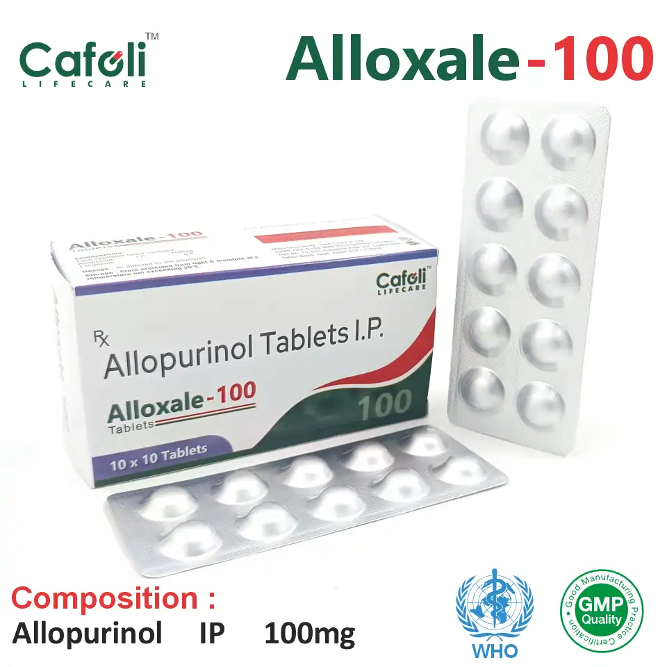 Allopurinol 100mg Tablet at Best Price in PCD Pharma Franchise for Metabolic Disorders and Gout Management, Uric Acid Reduction
